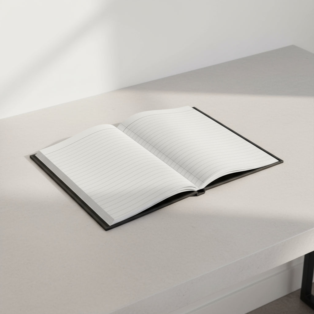 Matte Journal, Custom University Company New Year Resolutions Notebook, Planner, Diary, Bullet Journal, Gift for Students