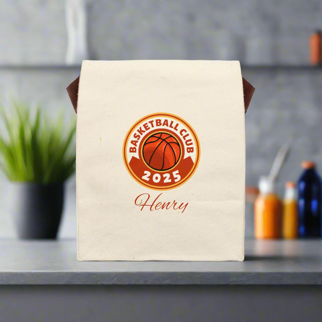 Lunch Bag - Personalized Basketball Team Coach School Insulated Tote, Travel Lunchbox