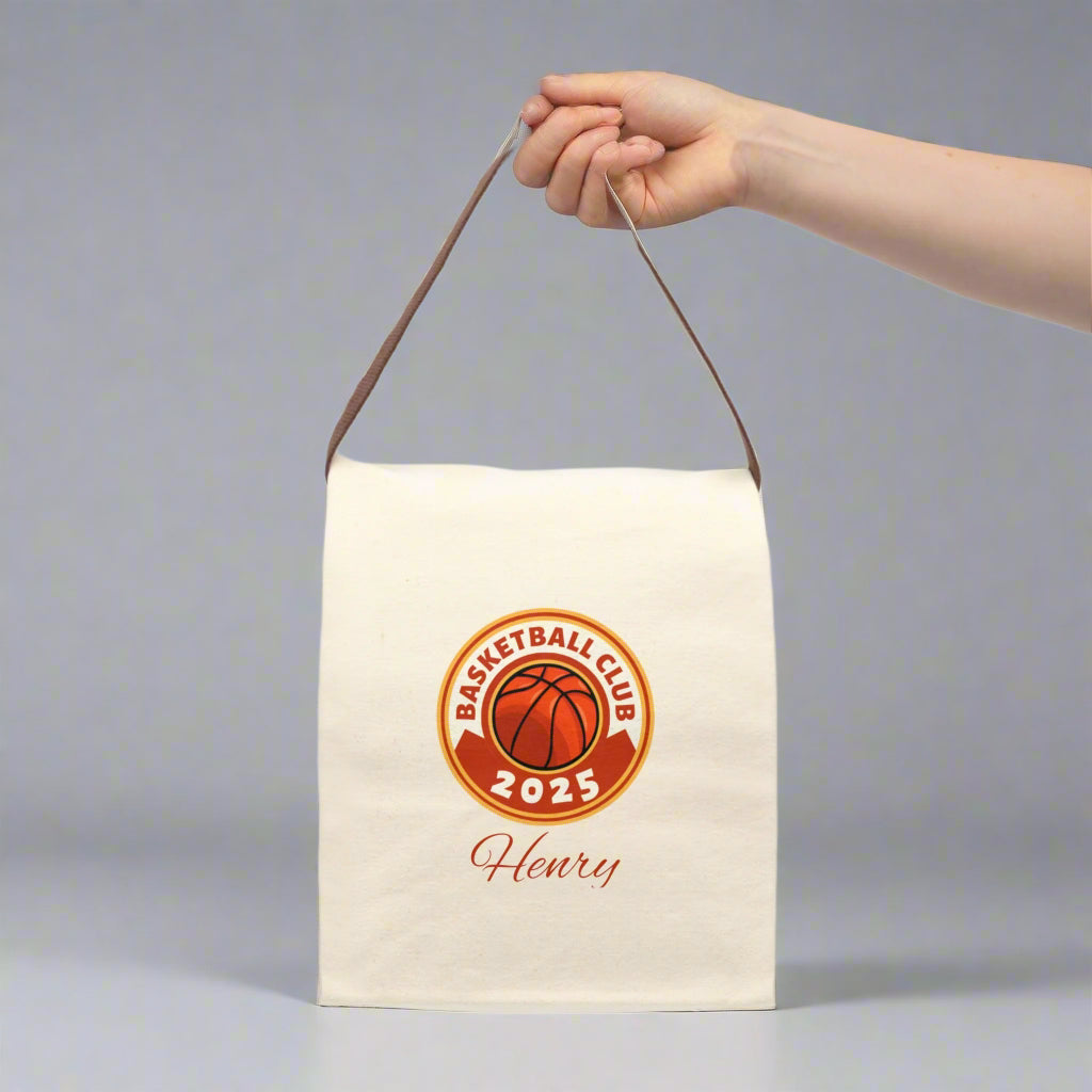 Lunch Bag - Personalized Basketball Team Coach School Insulated Tote, Travel Lunchbox