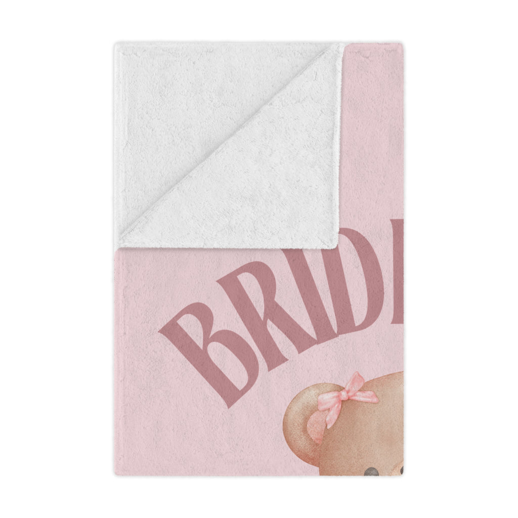 Blanket, Personalized Bear City Name, Custom Fleece Throw, Cozy Bedding, Baby Shower Gift, Nursery Decor