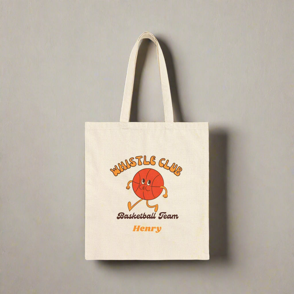 Personalized Basketball Team Coach Gift Cotton Canvas Tote Bag, Baseball Players, Sports, Baseball Teams, Coaches, Custom Name