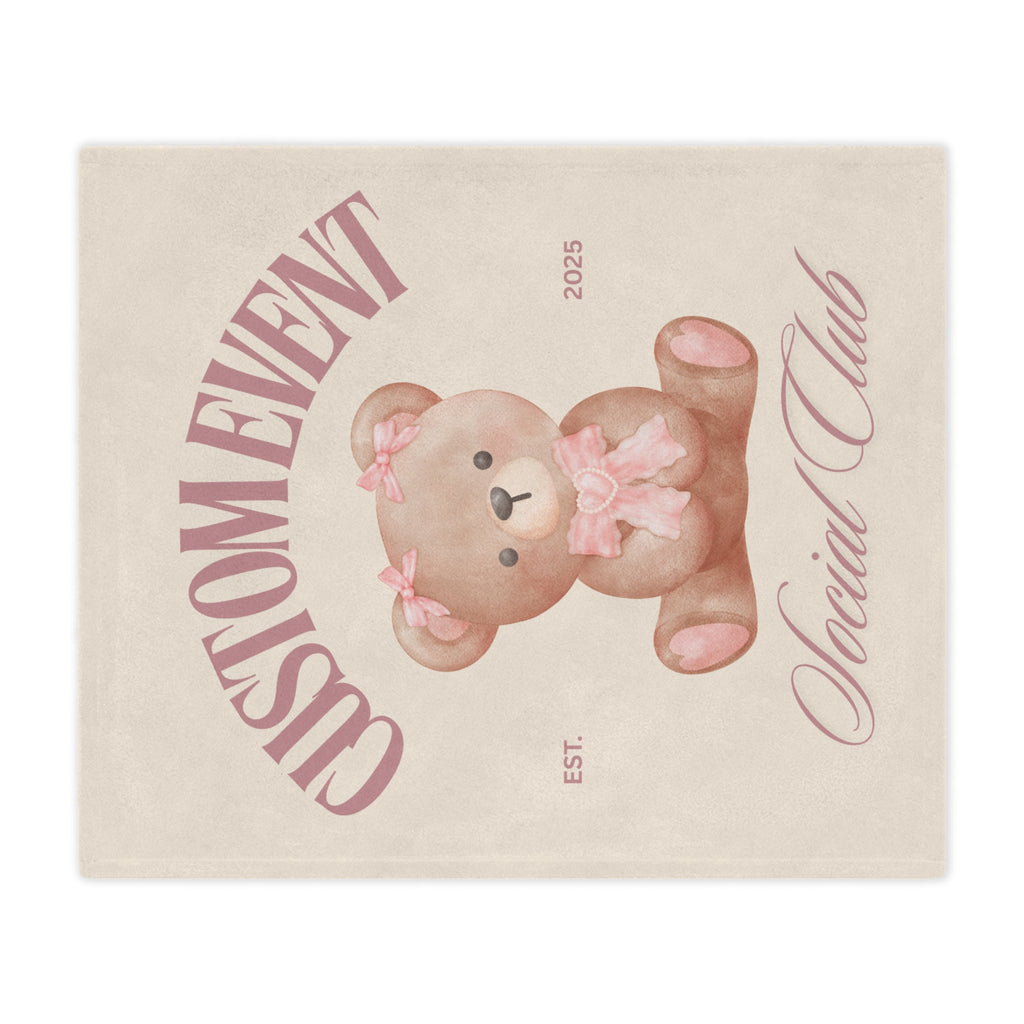 Personalized Minky Blanket - Custom Name Event City Soft Blanket, Gift Idea, Home Decor, Keepsake, Birthday Present, Throw Blanket