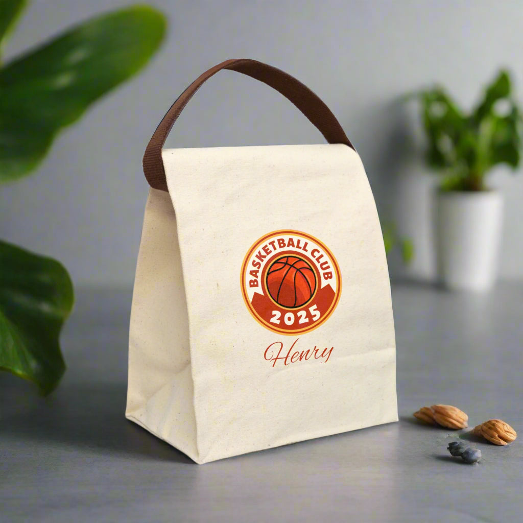 Lunch Bag - Personalized Basketball Team Coach School Insulated Tote, Travel Lunchbox