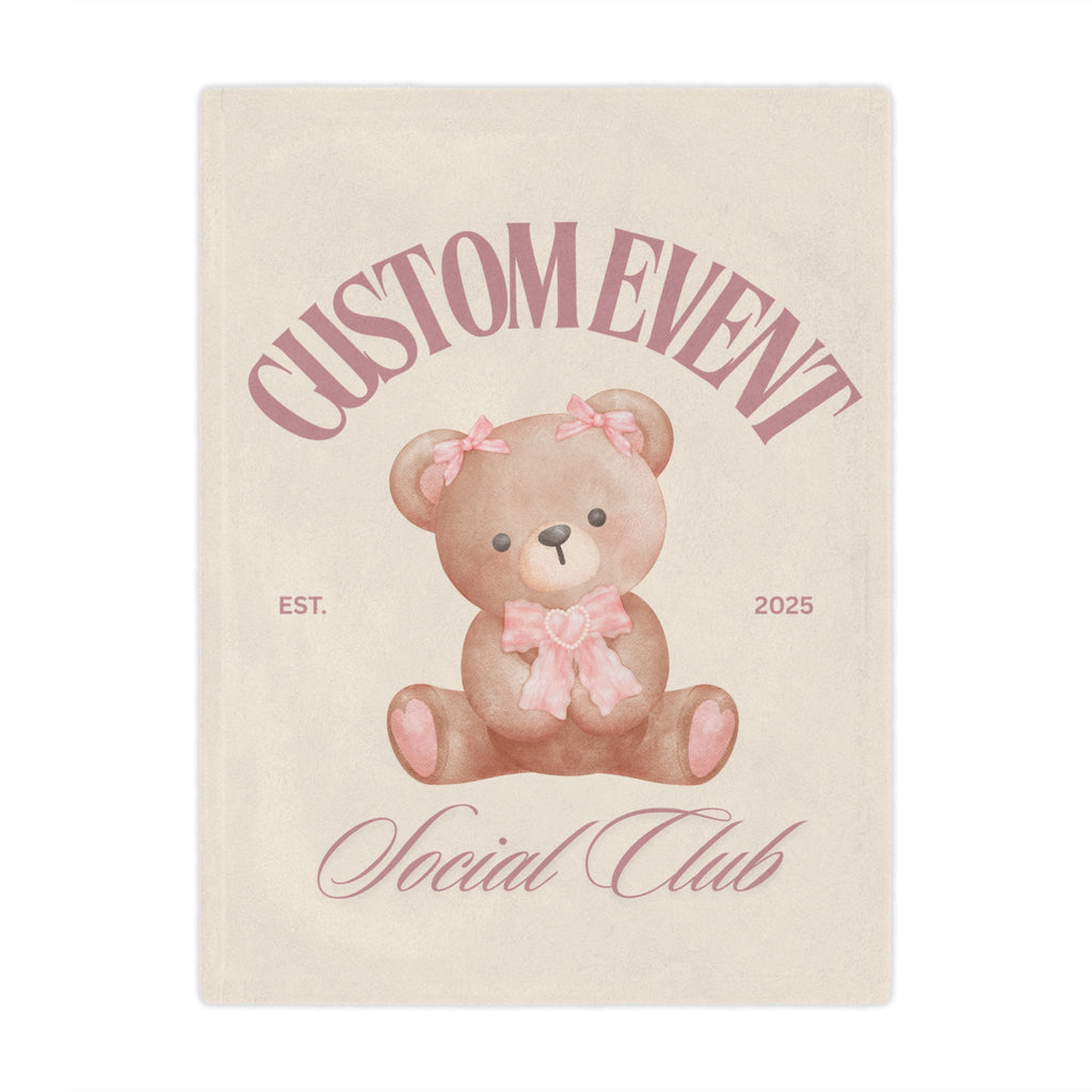 Personalized Minky Blanket - Custom Name Event City Soft Blanket, Gift Idea, Home Decor, Keepsake, Birthday Present, Throw Blanket