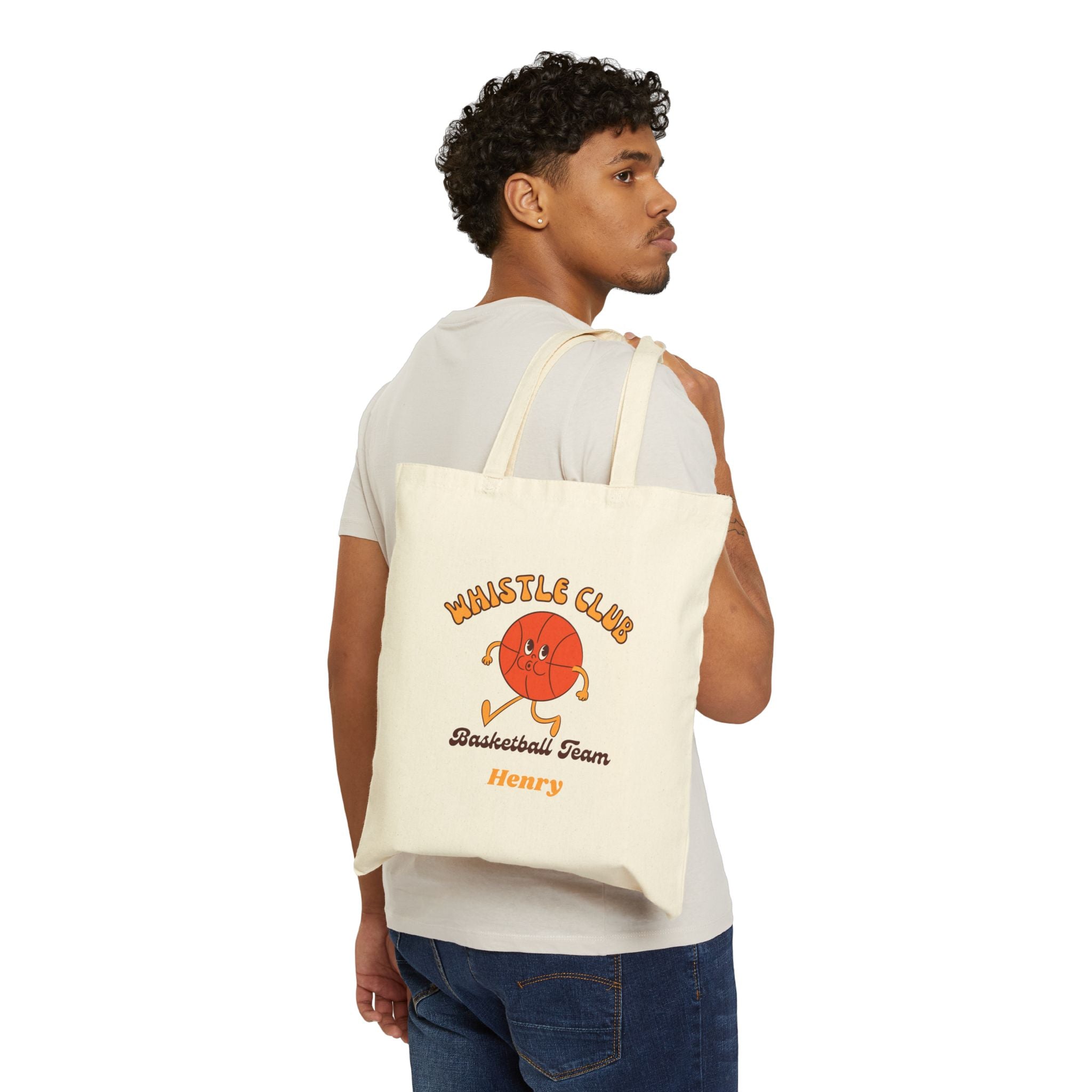Copy of Copy of Personalized Basketball Team Coach Gift Cotton Canvas Tote Bag, Baseball Players, Sports, Baseball Teams, Coaches, Custom Name