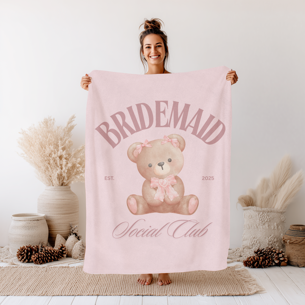 Blanket, Personalized Bear City Name, Custom Fleece Throw, Cozy Bedding, Baby Shower Gift, Nursery Decor