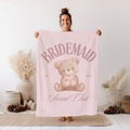 Blanket, Personalized Bear City Name, Custom Fleece Throw, Cozy Bedding, Baby Shower Gift, Nursery Decor