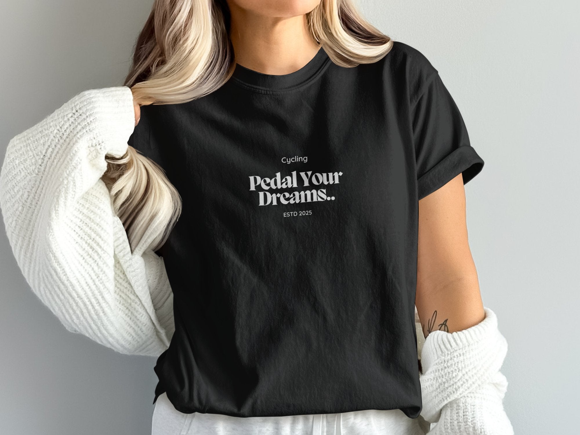 Cycling Pedal Your Dreams ESTD 2025 T-Shirts - Vicky Garden