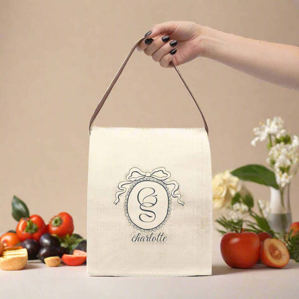 Lunch Bag, Airplane Personalized Name Customizable, Travel Insulated Tote, School Work Lunchbox, Gift for Pilot Aviator, Plane Theme - Vicky Garden