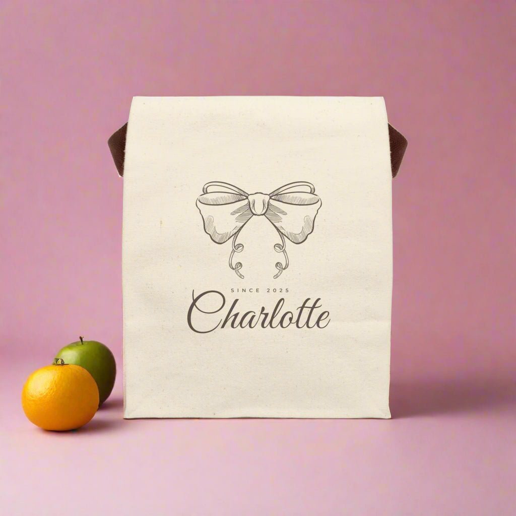 Lunch Bag, Personalized Name, Kids Lunch, Reusable Lunch Bag, - Vicky Garden