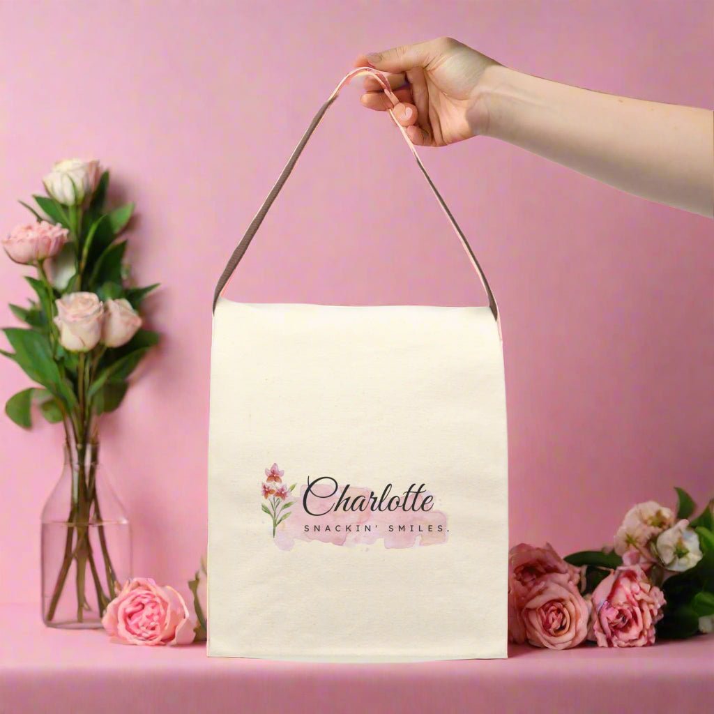 Lunch Bag, Personalized Name, Kids Lunch, Reusable Lunch Bag - Vicky Garden