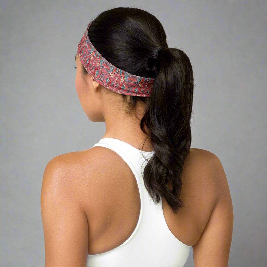 Soft Stretchy Headband for Comfort and Style - Workout Essential Floral Pattern Yoga - Vicky Garden
