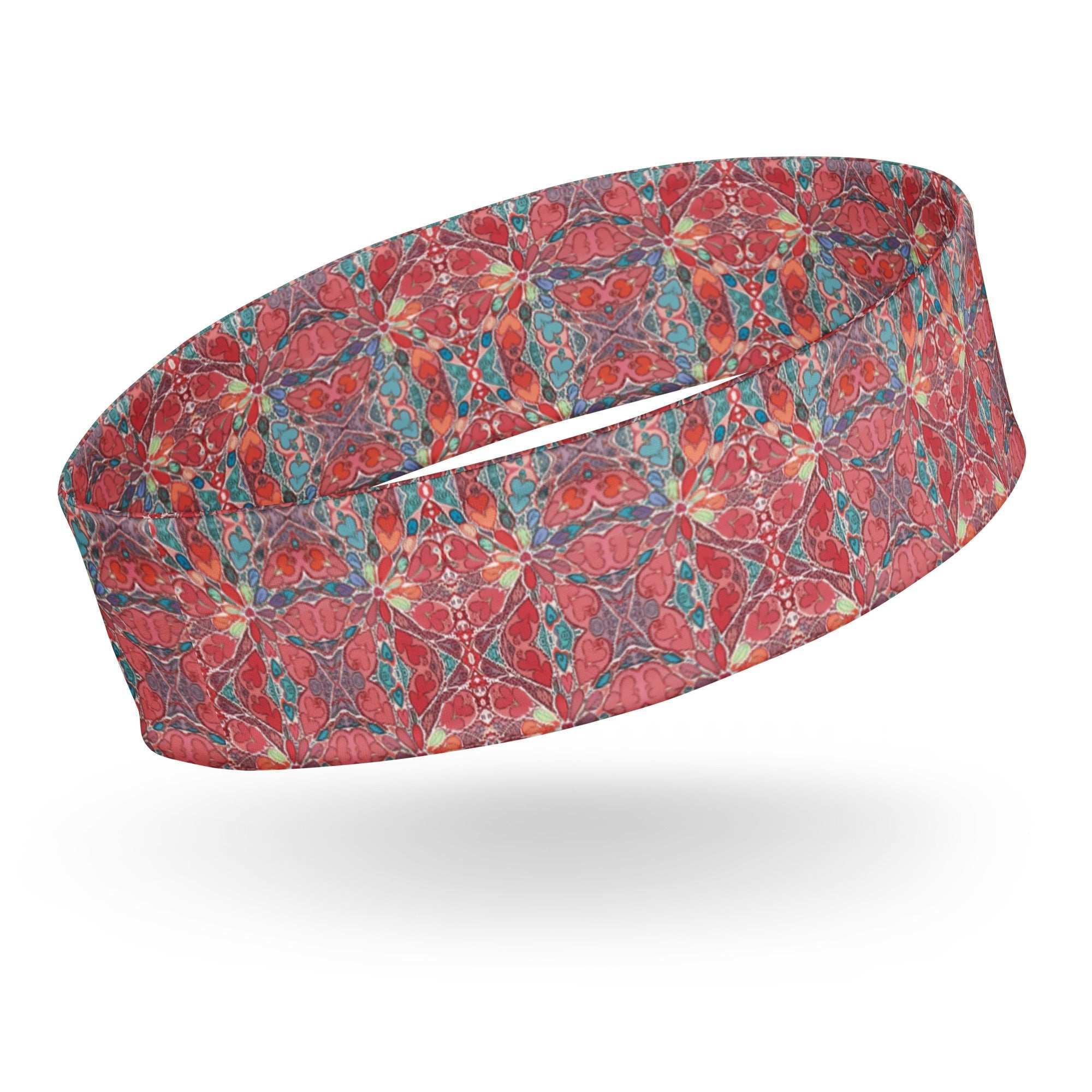 Soft Stretchy Headband for Comfort and Style - Workout Essential Floral Pattern Yoga - Vicky Garden