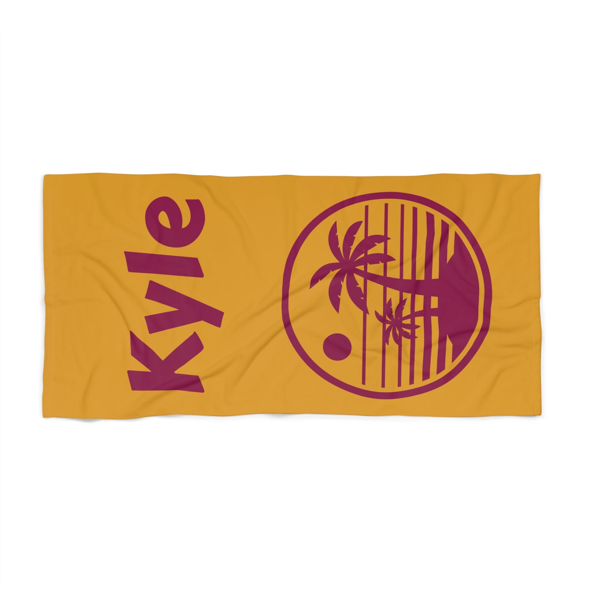 Sun Summer Beach Towel - Customizable Gift for Beach Lovers, Personalized Vacation Towel, Tropical Poolside Accessory, Holiday Towel Set - Vicky Garden