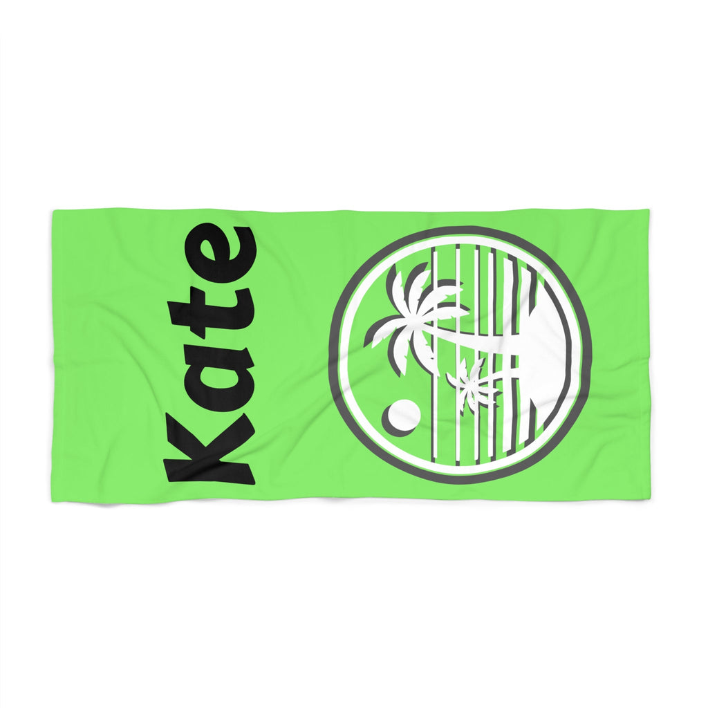 Sun Summer Beach Towel - Customizable Gift for Beach Lovers, Personalized Vacation Towel, Tropical Poolside Accessory, Holiday Towel Set, - Vicky Garden