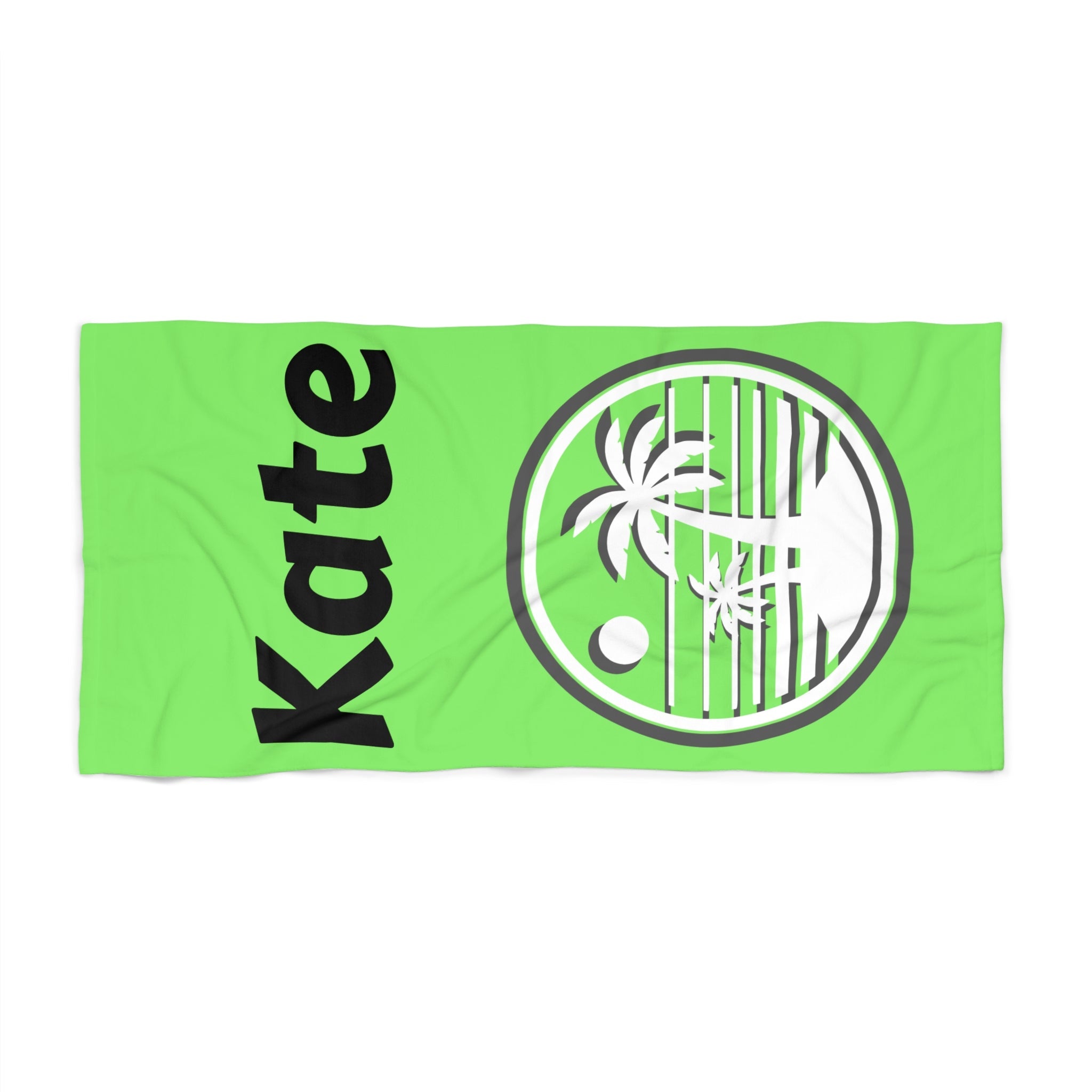 Sun Summer Beach Towel - Customizable Gift for Beach Lovers, Personalized Vacation Towel, Tropical Poolside Accessory, Holiday Towel Set, - Vicky Garden