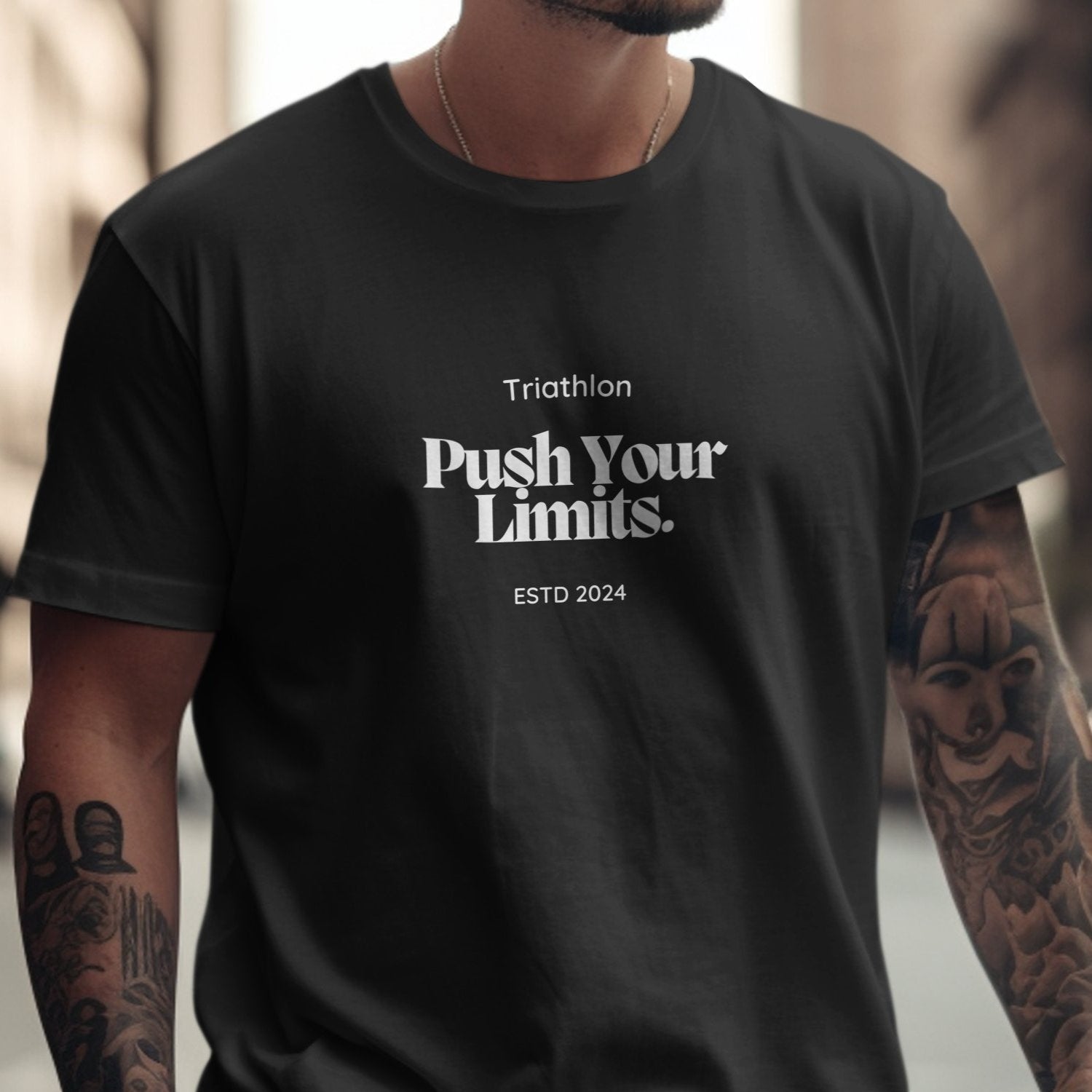Triathlon Push Your Limits ESTD 2024 T-Shirts - Vicky Garden