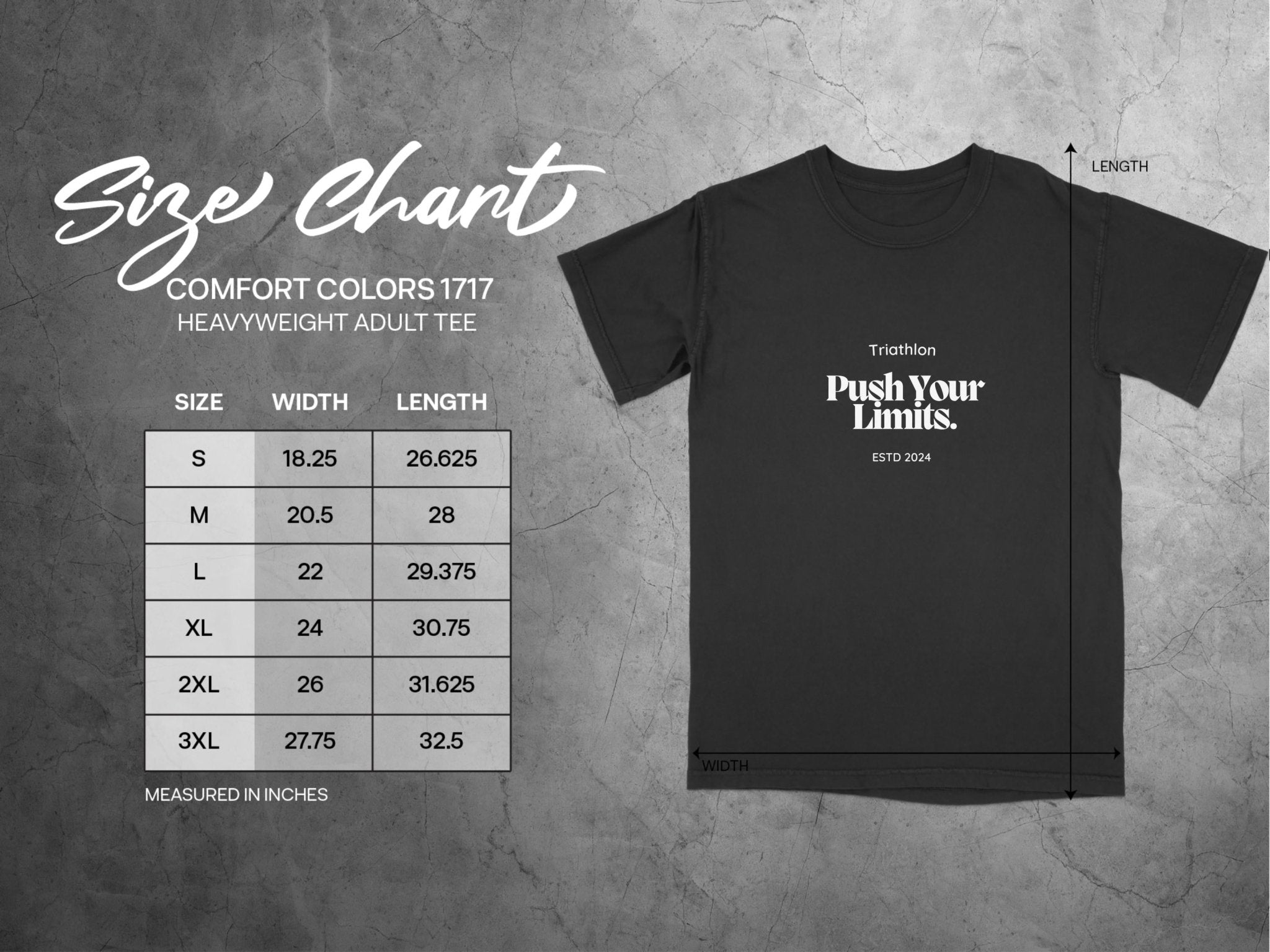 Triathlon Push Your Limits ESTD 2024 T-Shirts - Vicky Garden