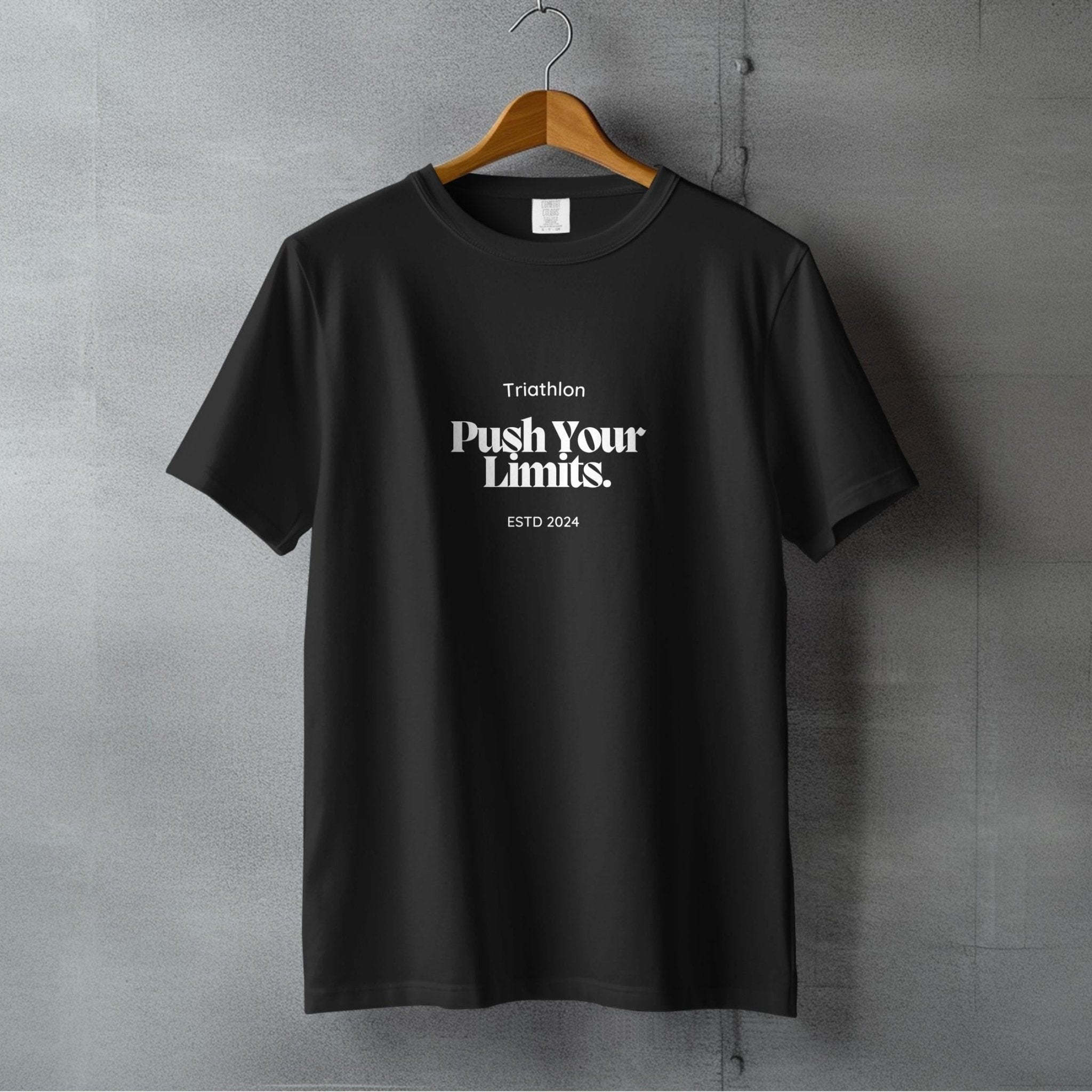 Triathlon Push Your Limits ESTD 2024 T-Shirts - Vicky Garden