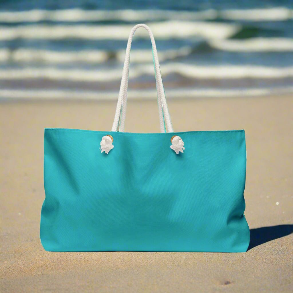 Tropical Weekender Bag, Personalized Travel Tote, Stylish Beach Bag, Customizable Gym Bag, Gifts for Her, Vacation Essential - Vicky Garden