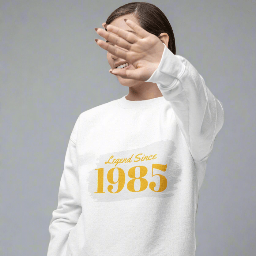 Year of Birth Custom Crewneck Sweatshirt Personalize Customize - Vicky Garden