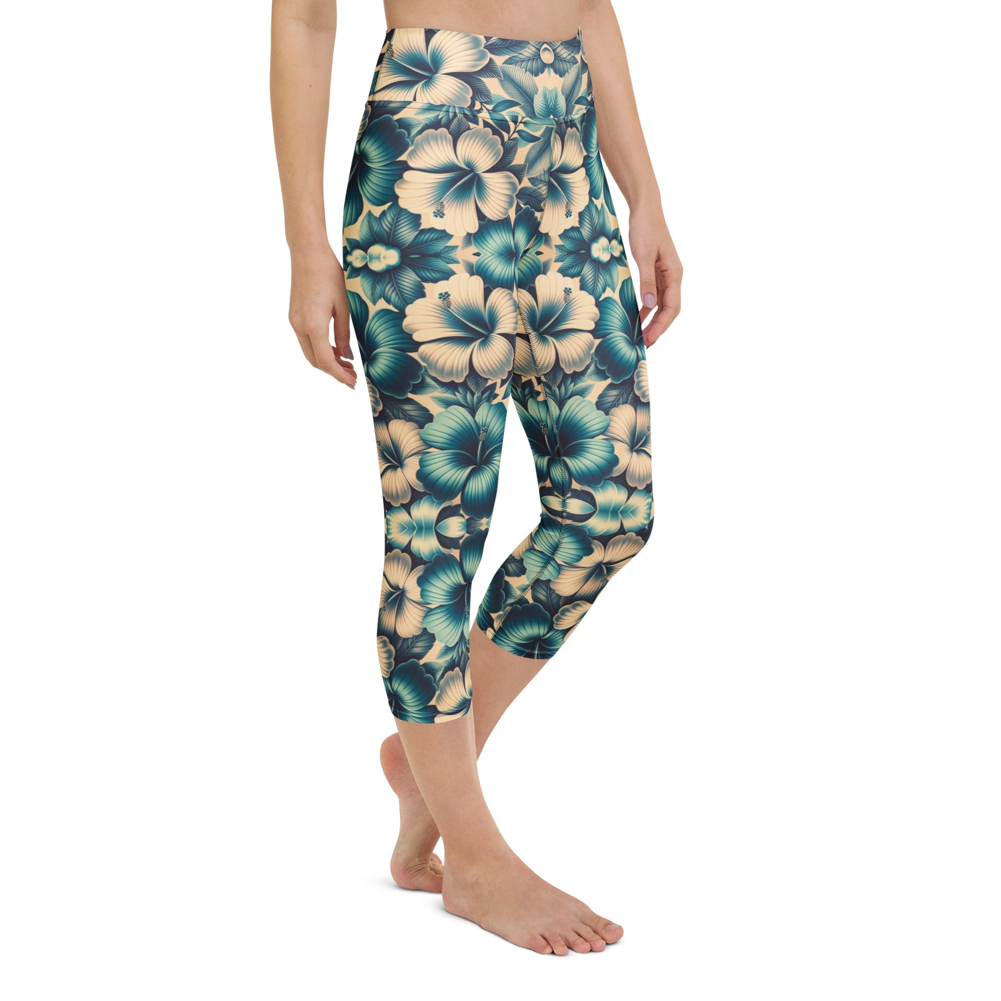 Yoga Capri Leggings - Vicky Garden