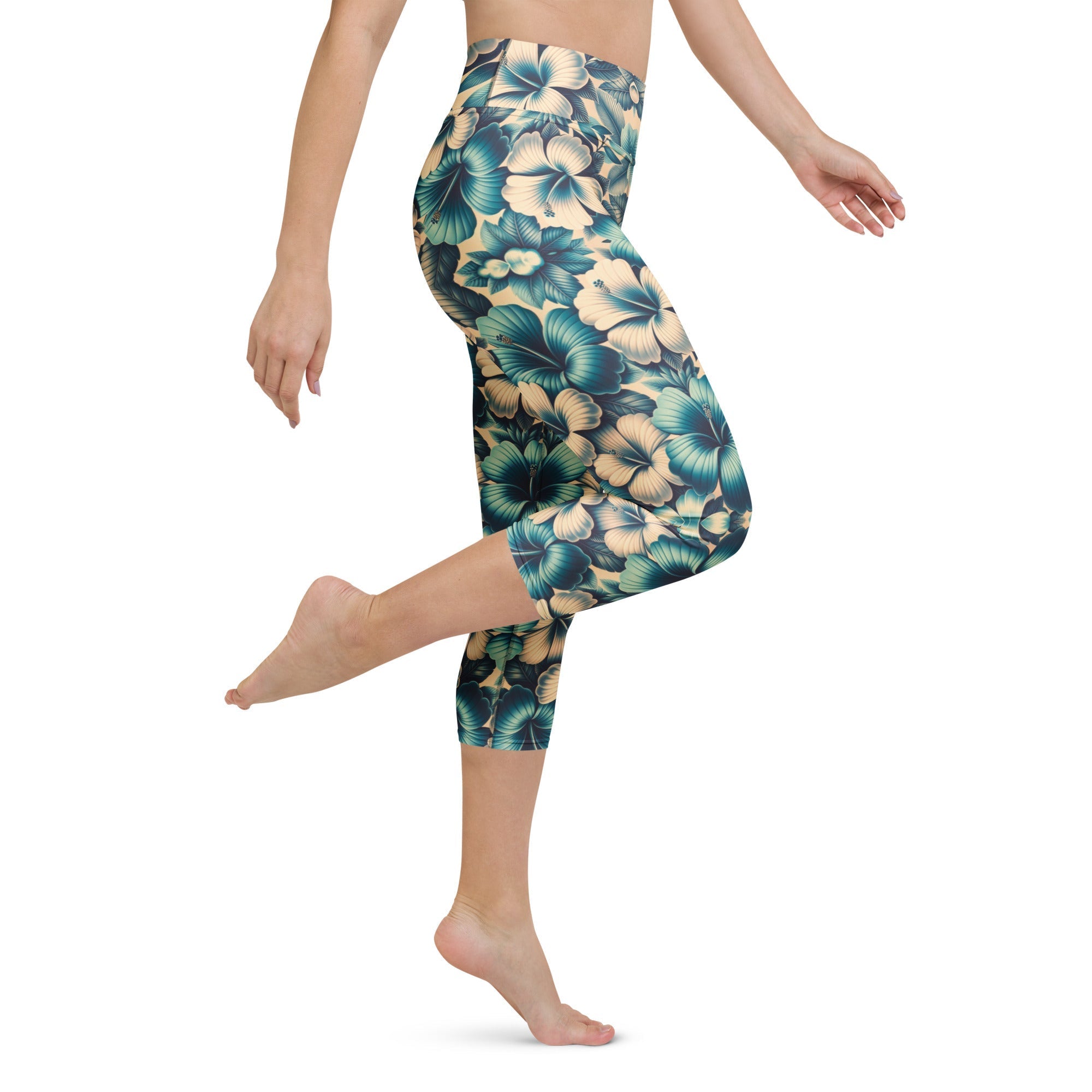 Yoga Capri Leggings - Vicky Garden
