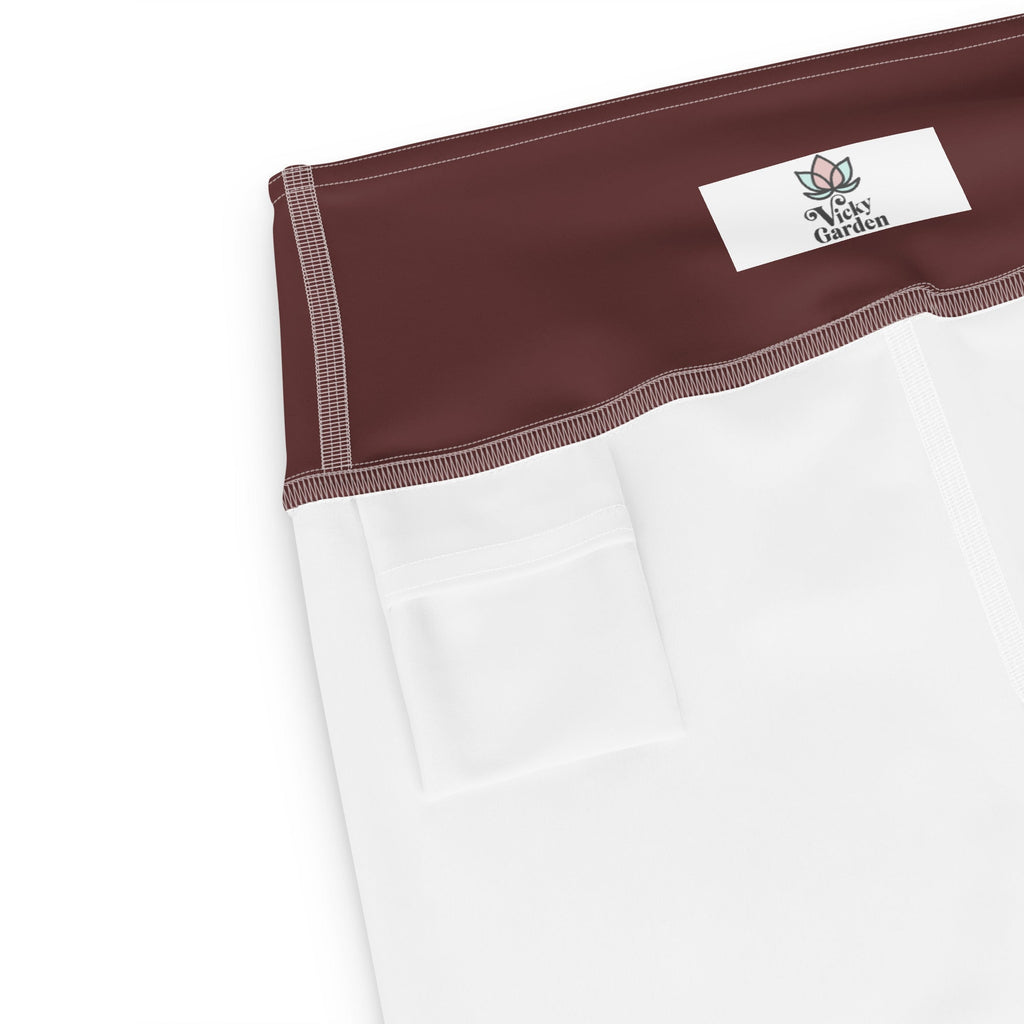 Yoga Leggings - Super Soft and Stretchy Yoga Apparel Floral Pattern - Vicky Garden