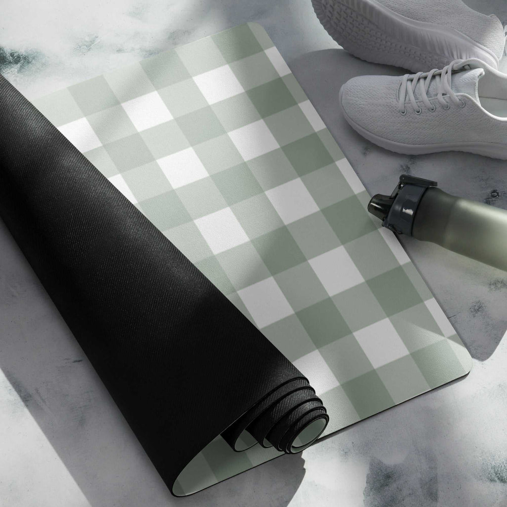 Yoga Mat - Checkered Print Comfortable & Anti - Slip Yoga Mat for All Activities - Vicky Garden